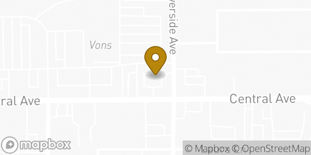 Map showing the location of Amazon Locker - Mab in Riverside, CA 92506