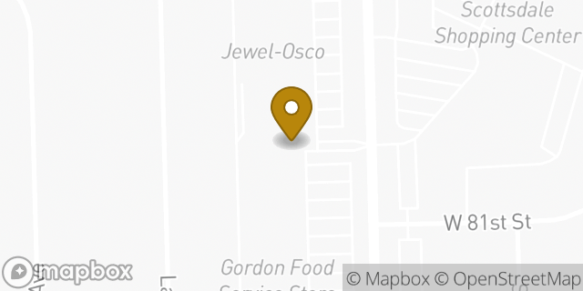 Map showing the location of Amazon Locker - Aronas in Burbank, IL 60459