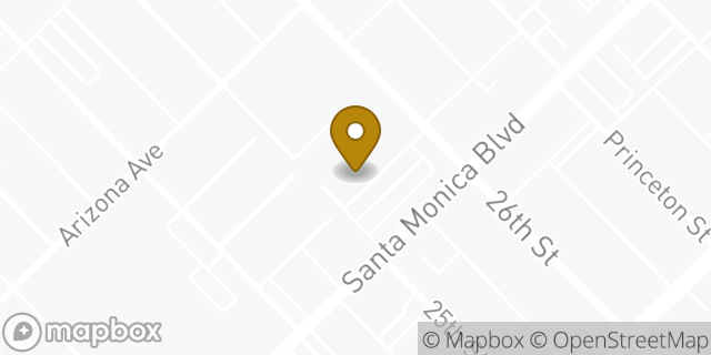 Map showing the location of CVS in Santa Monica, CA 90404