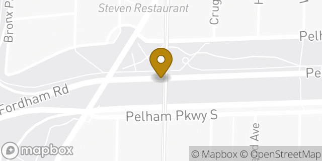 Map showing the location of Starbucks in Bronx, NY 10462
