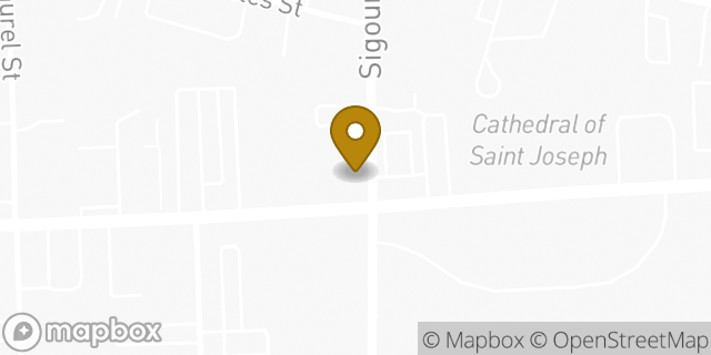 Map showing the location of Amazon Locker - Teresa in Hartford, CT 06105