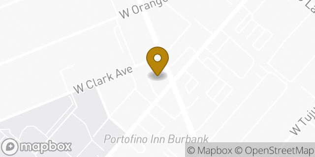 Map showing the location of Subway in Burbank, CA 91502