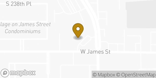 Map showing the location of Amazon Locker - Antiquity in Kent, WA 98032