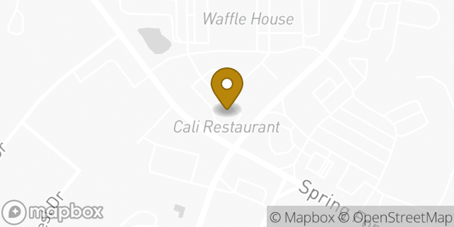 Map showing the location of Dunkin' in Raleigh, NC 27615