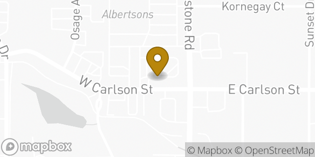 Map showing the location of McDonald's in Cheyenne, WY 82009