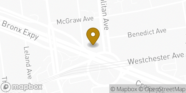 Map showing the location of Chase in Bronx, NY 10462