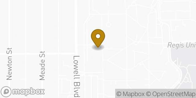 Map showing the location of Amazon Locker - Vantage in Denver, CO 80221