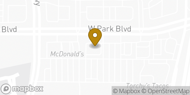Map showing the location of Chipotle Mexican Grill in Plano, TX 75093