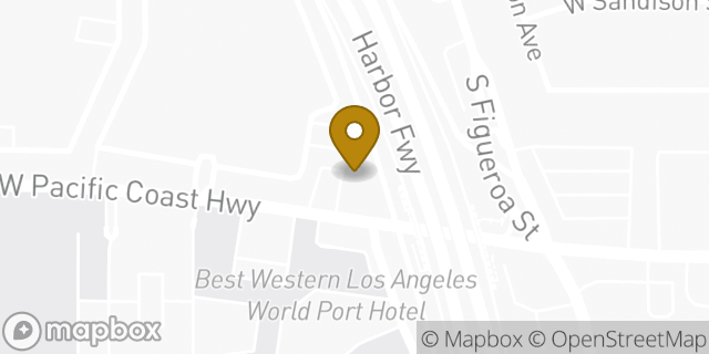 Map showing the location of Amazon Locker - Subset in Wilmington, CA 90744
