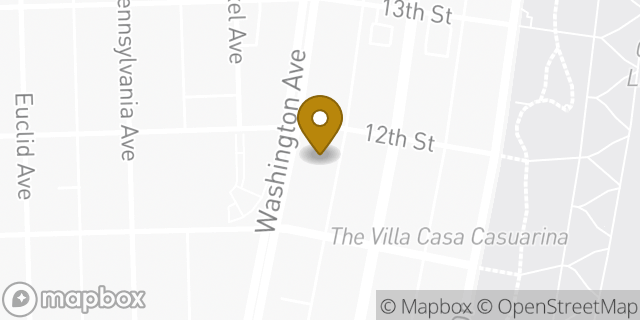 Map showing the location of Amazon Locker - Woods in Miami Beach, FL 33139