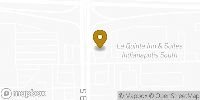 Map showing the location of ATM Speedway in Indianapolis, IN 46203