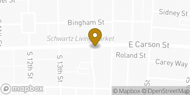 Map showing the location of Starbucks in Pittsburgh, PA 15203