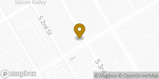 Map showing the location of Chase Bank in San Jose, CA 95113