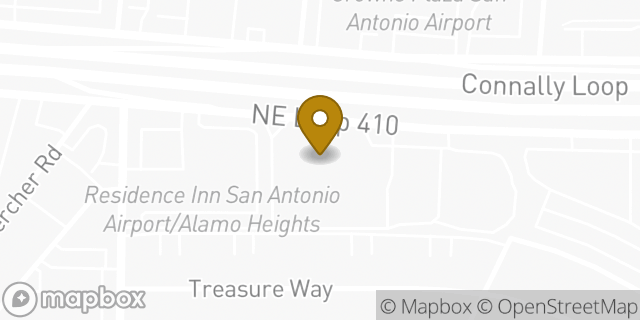Map showing the location of Chase Mortgage in San Antonio, TX 78209