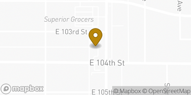 Map showing the location of Subway in Los Angeles, CA 90003
