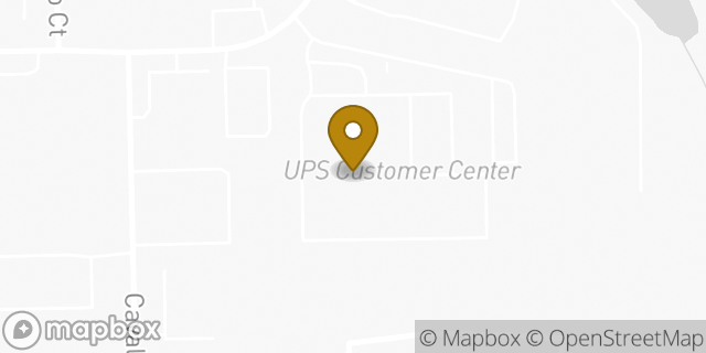 Map showing the location of UPS Drop Box in Fort Wayne, IN 46808