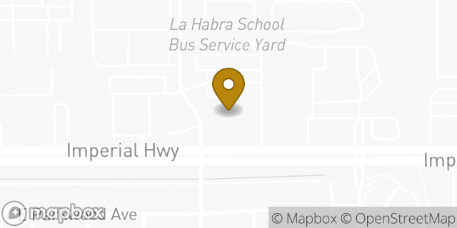 Map showing the location of Kaiser Permanente in La Habra, CA 90631