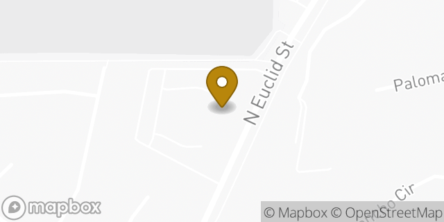 Map showing the location of The Church of Jesus Christ of Latter-day Saints in Fullerton, CA 92835