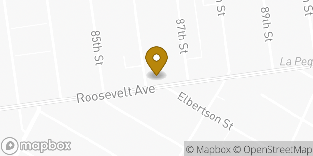 Map showing the location of Planet Fitness in Jackson Heights, NY 11372