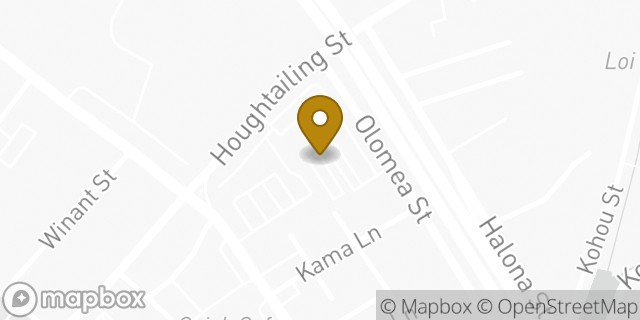 Map showing the location of Honolulu Ford in Honolulu, HI 96817