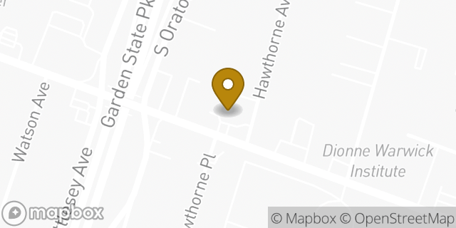 Map showing the location of Amazon Locker - Wissota in East Orange, NJ 07018