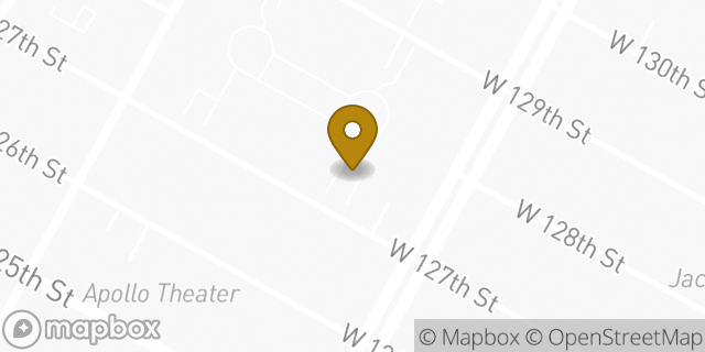 Map showing the location of Amazon Locker - Thania in New York, NY 10027