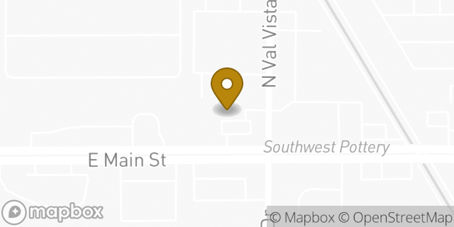 Map showing the location of Amazon Locker - Headquarters in Mesa, AZ 85213