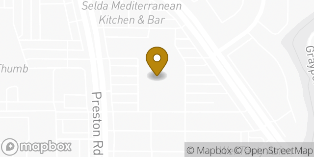 Map showing the location of Alta Car Rental in Dallas, TX 75254