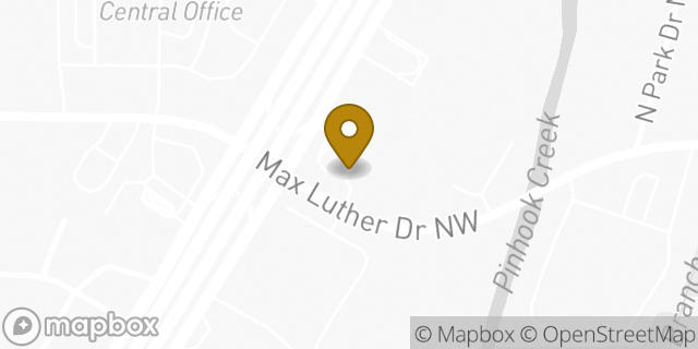 Map showing the location of McDonald's in Huntsville, AL 35810