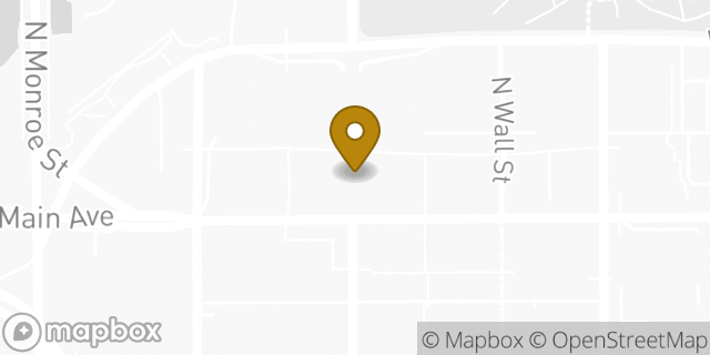 Map showing the location of Ben & Jerry's in Spokane, WA 99201