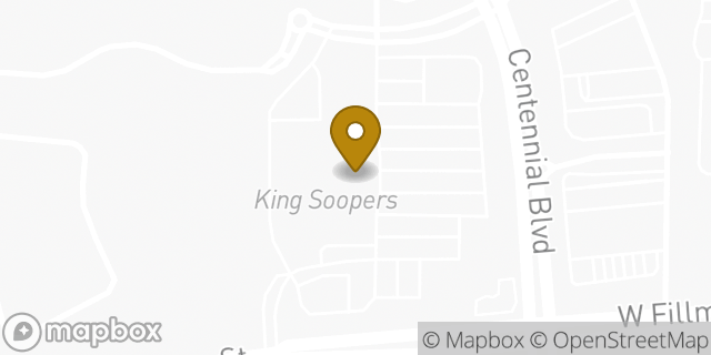 Map showing the location of Starbucks in Colorado Springs, CO 80907