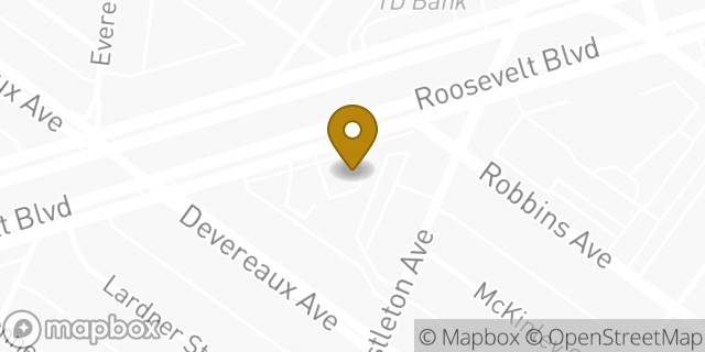 Map showing the location of Amazon Locker - Perth in Philadelphia, PA 19149