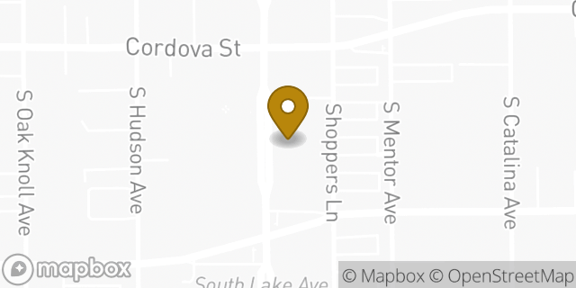 Map showing the location of Chipotle Mexican Grill in Pasadena, CA 91101