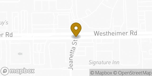 Map showing the location of Houston - Westheimer HLE in Houston, TX 77063