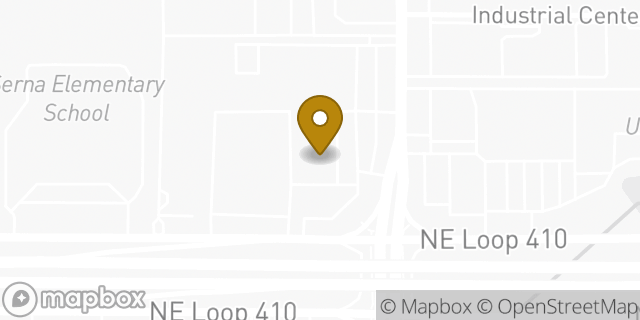 Map showing the location of Subway in San Antonio, TX 78217