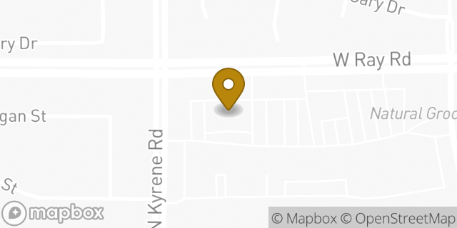 Map showing the location of Walgreens in Chandler, AZ 85226