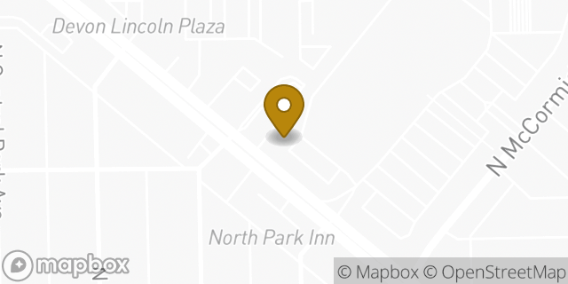 Map showing the location of Penske Truck Rental in Chicago, IL 60659