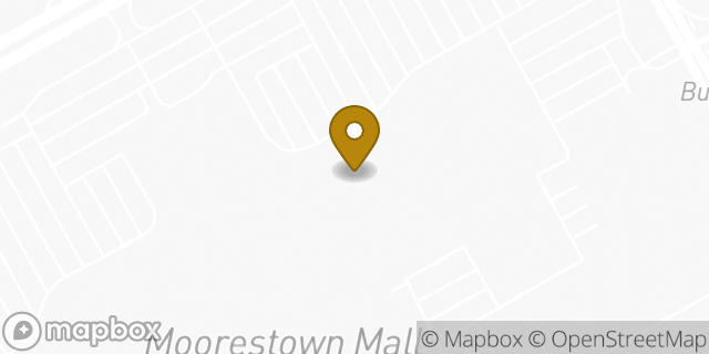 Map showing the location of LensCrafters in Moorestown, NJ 08057