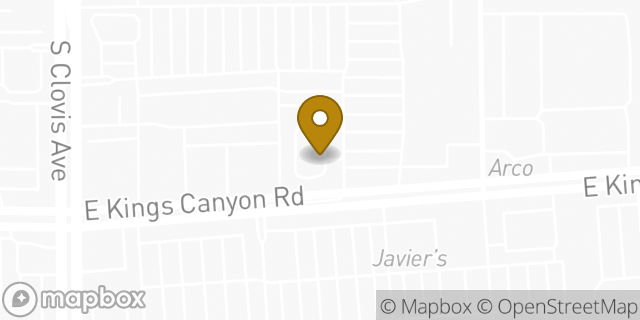 Map showing the location of McDonald's in Fresno, CA 93727