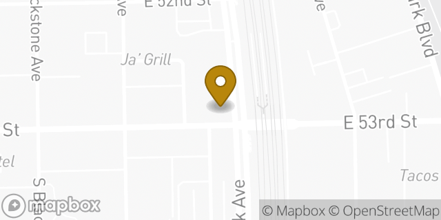 Map showing the location of Starbucks in Chicago, IL 60615