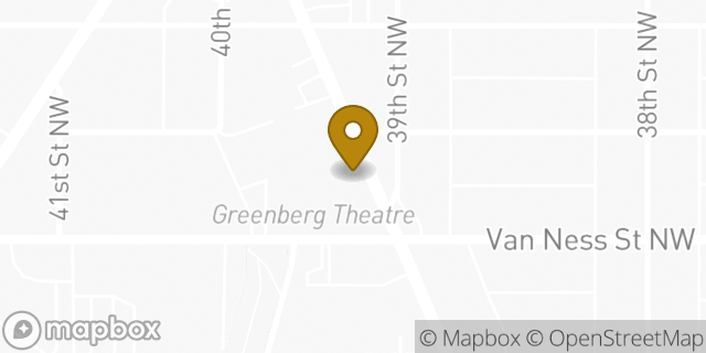 Map showing the location of The UPS Store in Washington, DC 20016