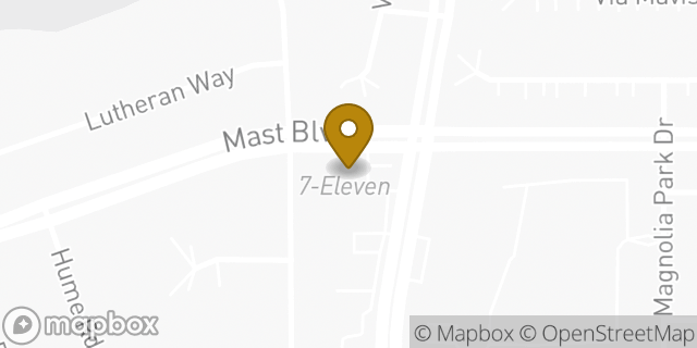 Map showing the location of Amazon Locker - Ginger in Santee, CA 92071