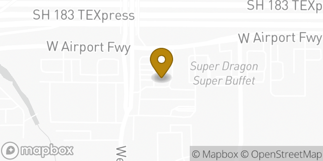 Map showing the location of Amazon Locker - Reagon in Euless, TX 76040