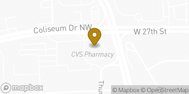 Map showing the location of CVS Pharmacy in Winston-Salem, NC 27106