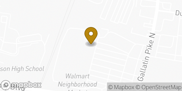 Map showing the location of Amazon Locker - Wheeler in Madison, TN 37115