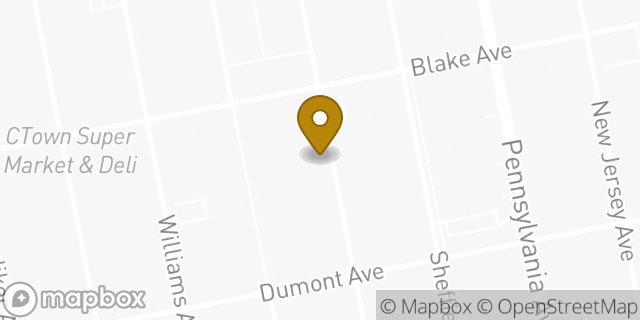 Map showing the location of Amazon Locker - Lot in Brooklyn, NY 11207