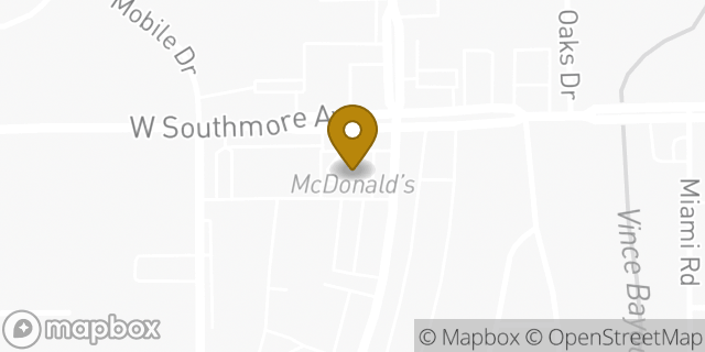 Map showing the location of McDonald's in Pasadena, TX 77502