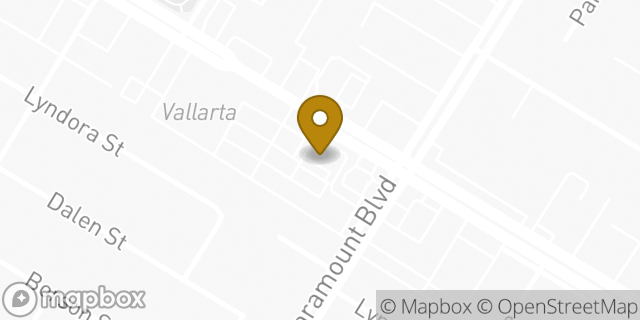 Map showing the location of Starbucks in Downey, CA 90242