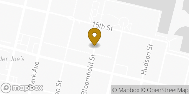 Map showing the location of Hoboken - Bloomfield Street HLE in Hoboken, NJ 07030