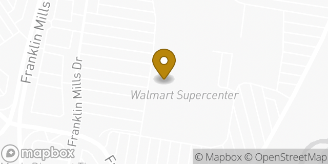 Map showing the location of Walmart Supercenter in Philadelphia, PA 19154